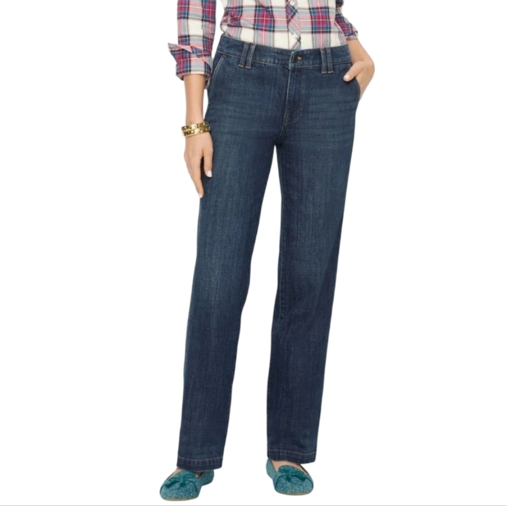 Talbots Womens Plus Petite High Waist Trouser Jeans‎ Size 22WP